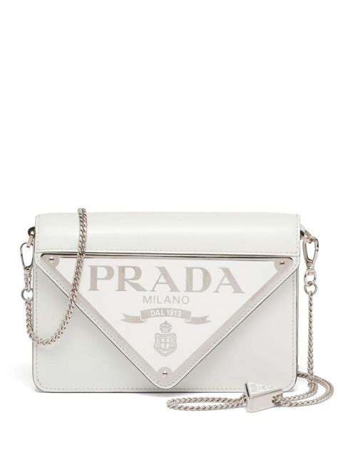 prada white sparkle purse with lock|Prada adjustable shoulder.